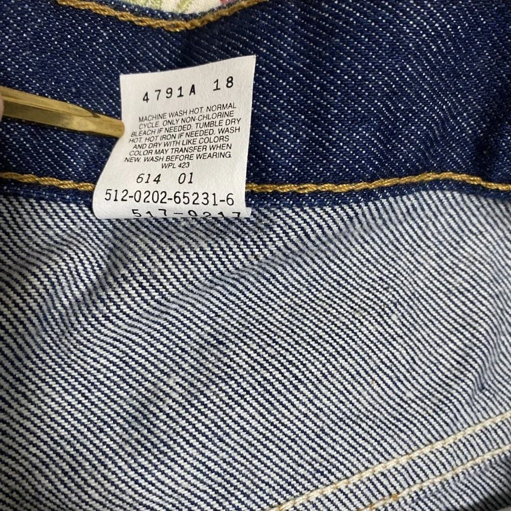Levi's 517 Blue Jeans Dark Wash Size 38 x 36 Blue Made in USA Boot Cut Vintage